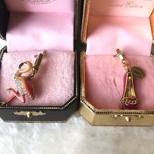 Juicy couture charm bundle Melisa loafer and flamingo